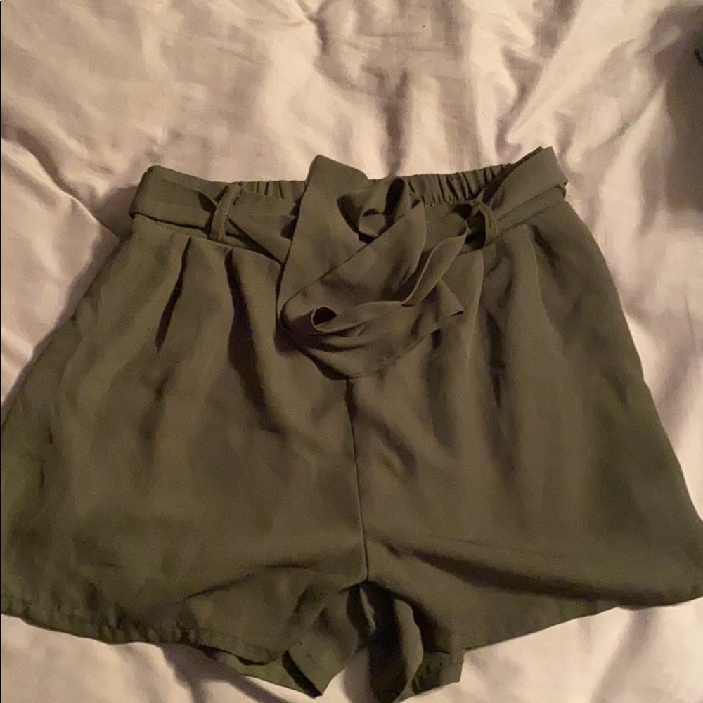 Green shorts